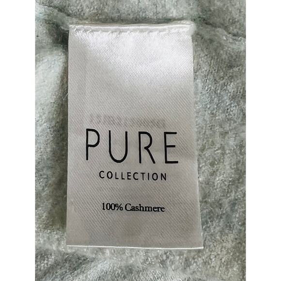 PURE Collection 100% Pure Superfine Cashmere Scoop Neck Cardigan Size 6 - Picture 14 of 15